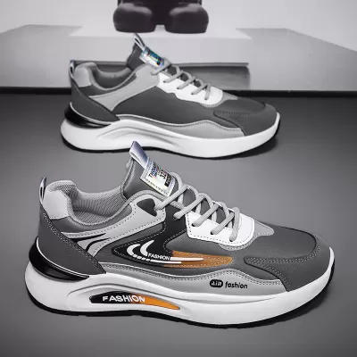 Men's Winter New Leather Waterproof Sports Shoes Trendy Casual Dad Shoes Soft Sole Anti-Slip Running Shoes · YANYAN China shoe factory
