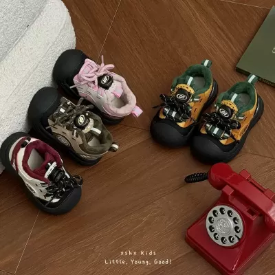 XSHX Functional Mountain Boys Girls Autumn Winter Fleece Rotation Buckle Toe Cap Stable Mountain Outdoor Casual