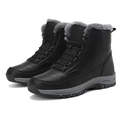 Outdoor Hiking Boots for Men Size 46-47, Winter Snow Boots with Fleece Lining for Women · YANYAN China shoe factory