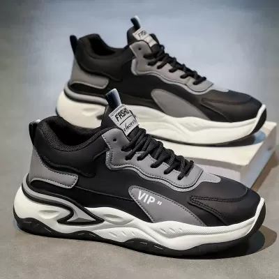 Men's 2026 New Autumn Teenager Students Anti-Slip Heightening Soft Sole Casual Running Sports Shoes · YANYAN China shoe factory