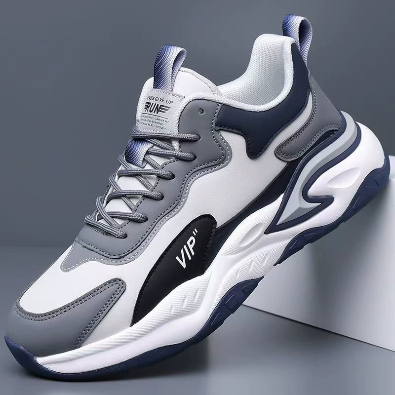 Men's 2026 New Spring Teenager Students Anti-Slip Heightening Soft Sole Casual Running Sports Shoes