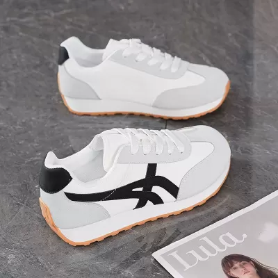 2025 Spring Autumn German Training Shoes Women Breathable Flat Casual Sports White Sneakers