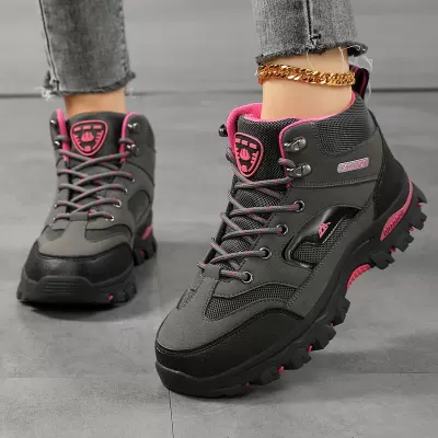 Cross-border Hiking Boots for Women and Men, Outdoor Large Size Fall Winter Trekking Shoes
