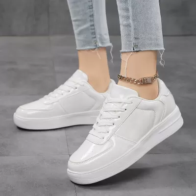 Cross-border Women's Student Casual Shoes, White Board Shoes Fashion Sneakers for Men Large Size 42 · YANYAN China shoe factory