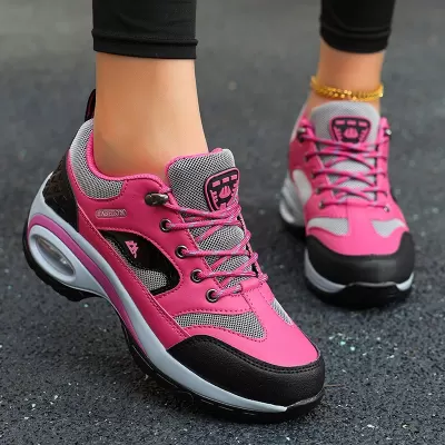 Cross-border Large Size 42 Women's Hiking Shoes, Fashion Thick Sole Height Increase Cushioned Soft Sole · YANYAN China shoe factory