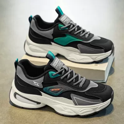 Men's Spring Breathable Anti Odor Mesh Sport Casual Fashion Chunky Dad Sneakers 2026 · YANYAN China shoe factory