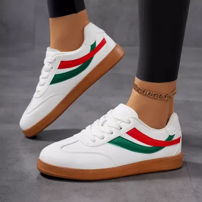 Cross-border New Women's Fashion German Trainer Shoes, Retro Canvas Casual Board Shoes Large Size 42 · YANYAN China shoe factory