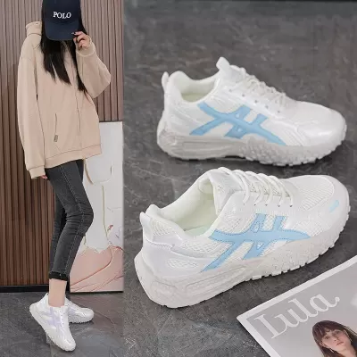 Dad Shoes Women Fall New Breathable Mesh Korean Thick Soft Sole Sports Casual Running Shoes · YANYAN China shoe factory