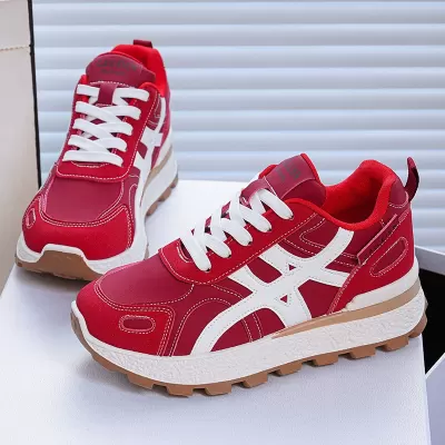 Women's Chunky Sneakers 2025 Fall Thick Sole Lightweight Comfortable Casual Shoes