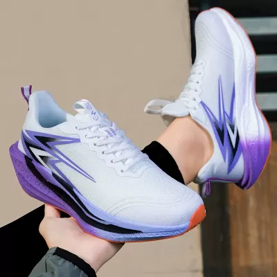 New Carbon Plate Running Shoes for Teens Students Shock Absorbing Professional Racing Sneakers