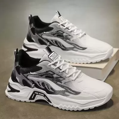 Men's Winter 2026 Teen Thick Sole Casual Dad Shoes Breathable Mesh Fashion Sneakers