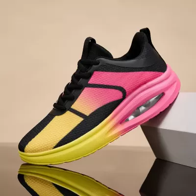 Women's Air Cushion Sneakers Lightweight Soft Sole Breathable Mesh Plus Size 42 Running Shoes