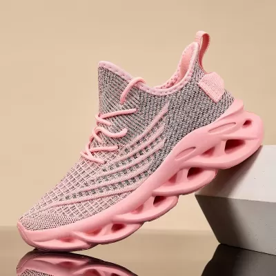 Plus Size Men's Knitted Mesh Twist Sole Lightweight Cushion Running Shoes Women's Sneakers