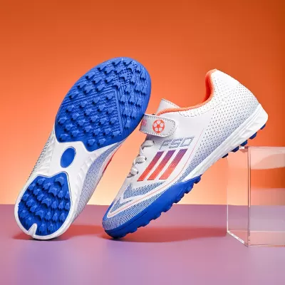 Kids Soccer Shoes Velcro TF Studded Ronaldo Training Football Shoes Outdoor Girls Children · YANYAN China shoe factory