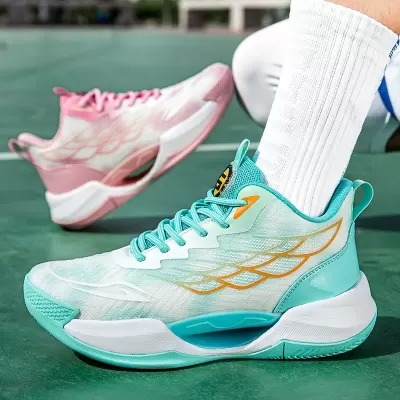 2025 Fall New Breathable Men's Basketball Shoes Teens Students Mesh Training Game Sneakers · YANYAN China shoe factory