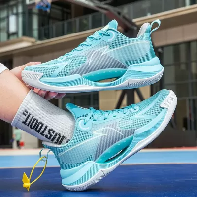 Men's Winter Basketball Shoes High-Top Breathable Anti-Slip Cushion Shockproof Sports Sneakers · YANYAN China shoe factory