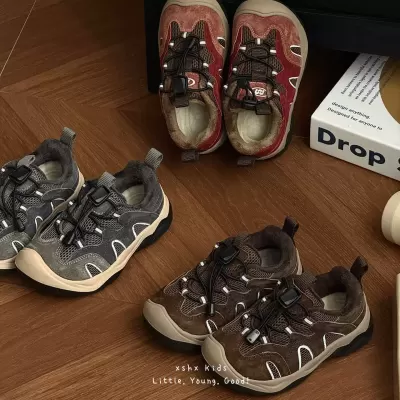 XSHX Hiking Shoes for Kids, Winter Warm Velcro Anti-Slip Natural Rubber · YANYAN China shoe factory