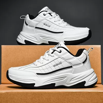 Men's Winter Dad Shoes Plus Size 48 Black Anti-Slip Waterproof Thick Sole Running Casual Sneakers · YANYAN China shoe factory