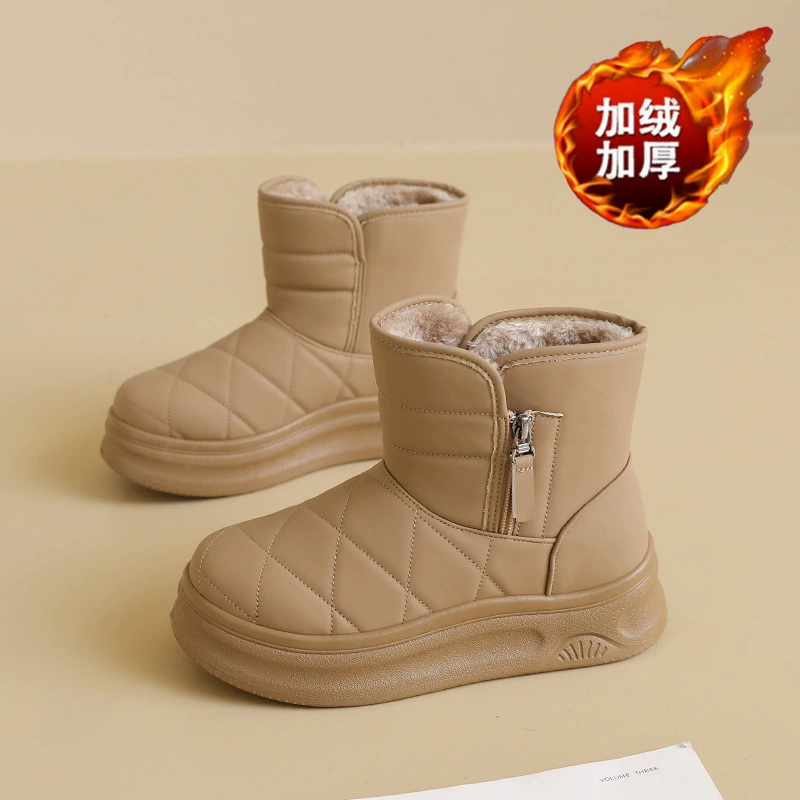 冬季加绒雪地靴女2025新款加厚保暖棉鞋厚底增高短靴休闲大棉鞋女
商品复购率33.33%